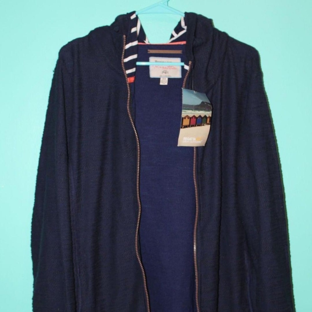 Regatta Great Outdoors navy zip up sweater/hoodie